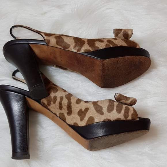 Kate spade  leopard heels Women's shoes size 7.5B - Picture 10 of 11